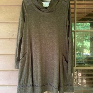 Anthropologie Saturday Sunday dress - dark green, pockets!